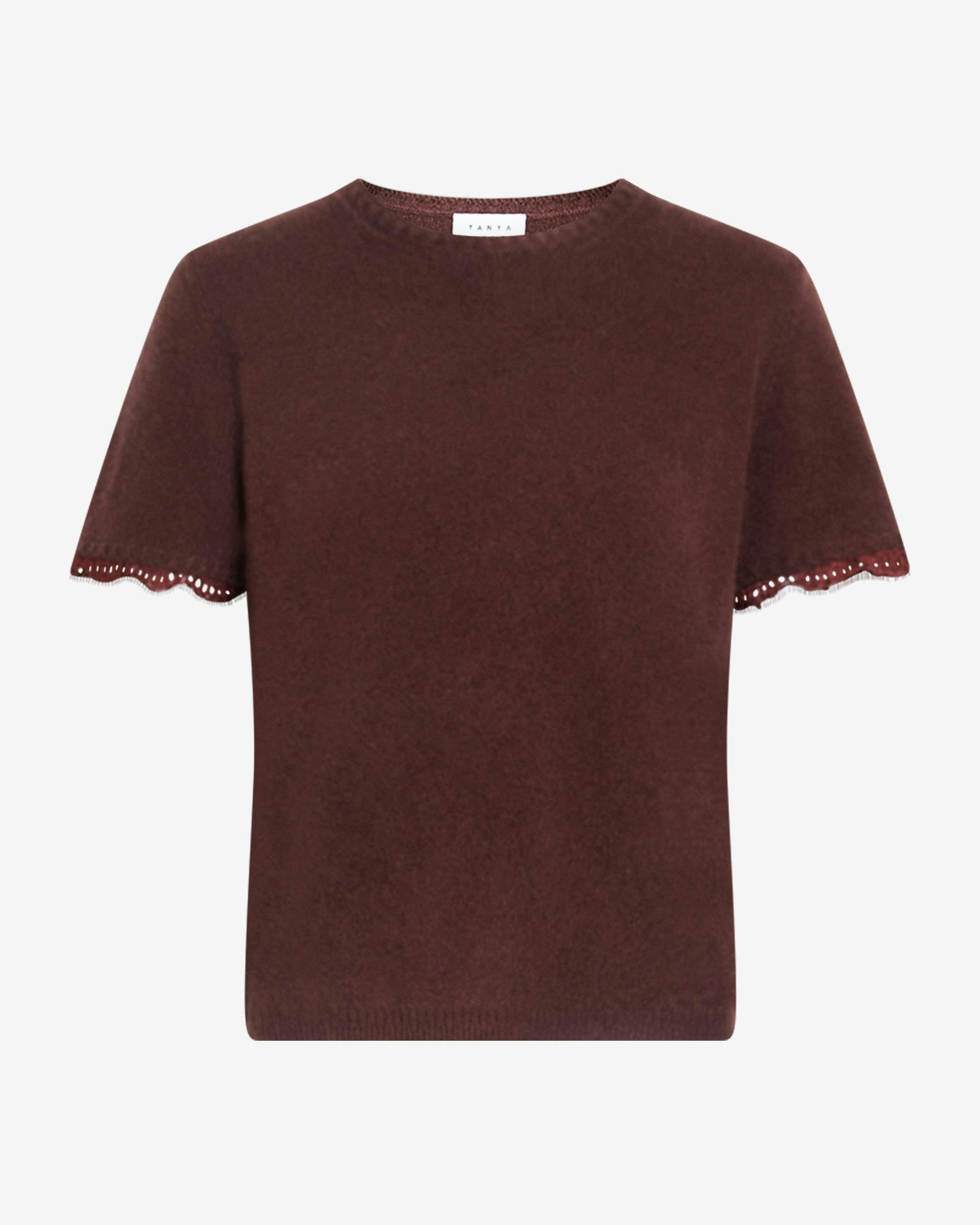 Dailey Cashmere Top with Lace