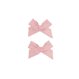 Solid Mellow Rose - 2 Pack Bow Clips