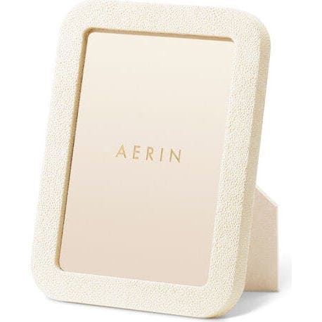 Modern Shagreen Frame, Cream