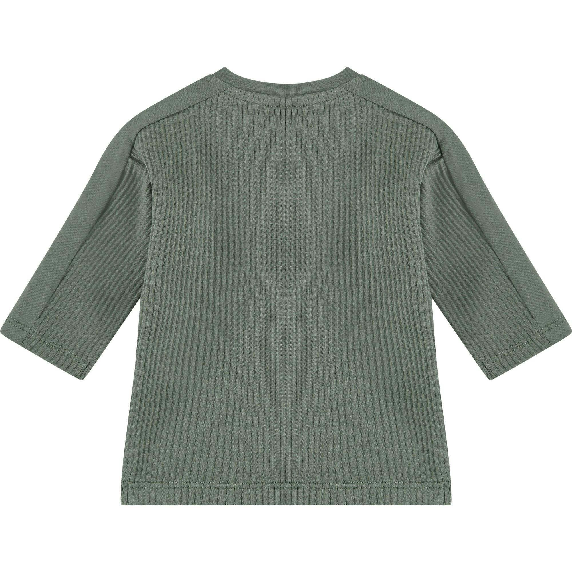 Long Sleeve Ribbed Henley Shirt