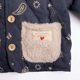 Quilted Jacket in Midnight Bandana