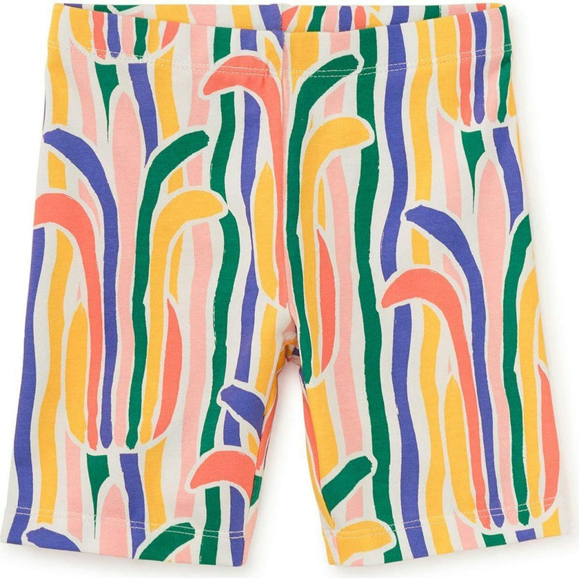 Printed Bike Shorts, Green