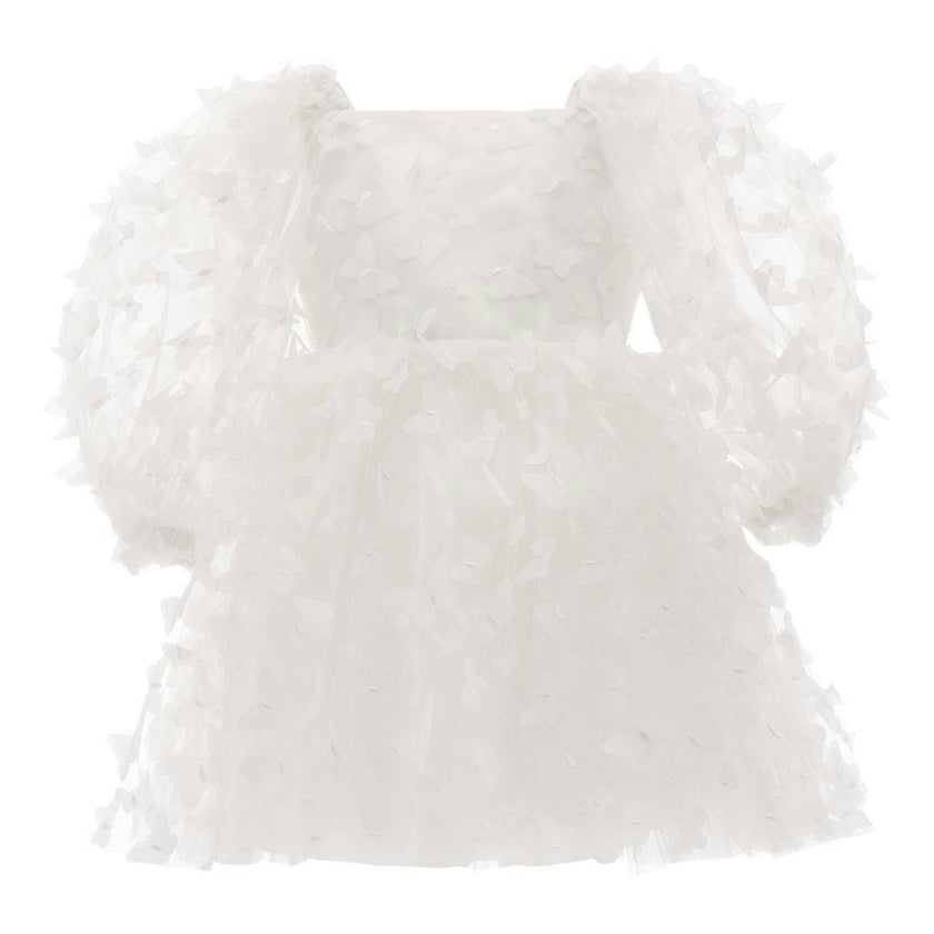 White Bell Mariposa Dress