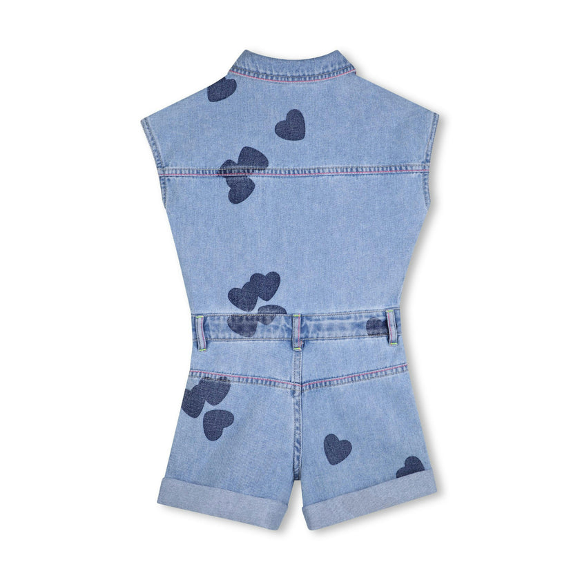 Light Blue Denim Kids’ Romper