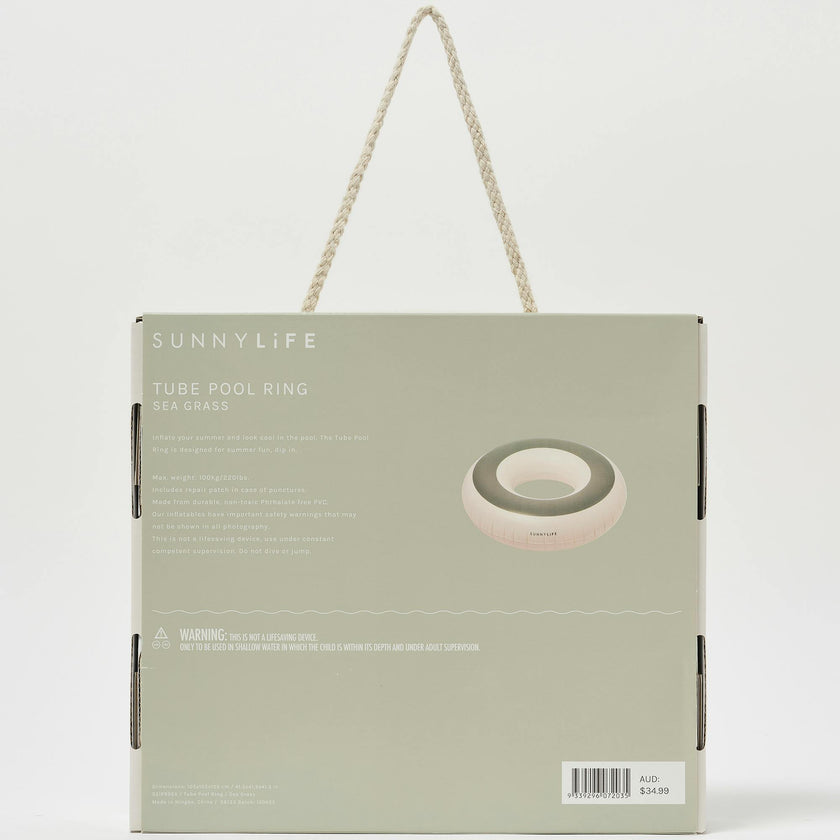 Tube Pool Ring: Seagrass
