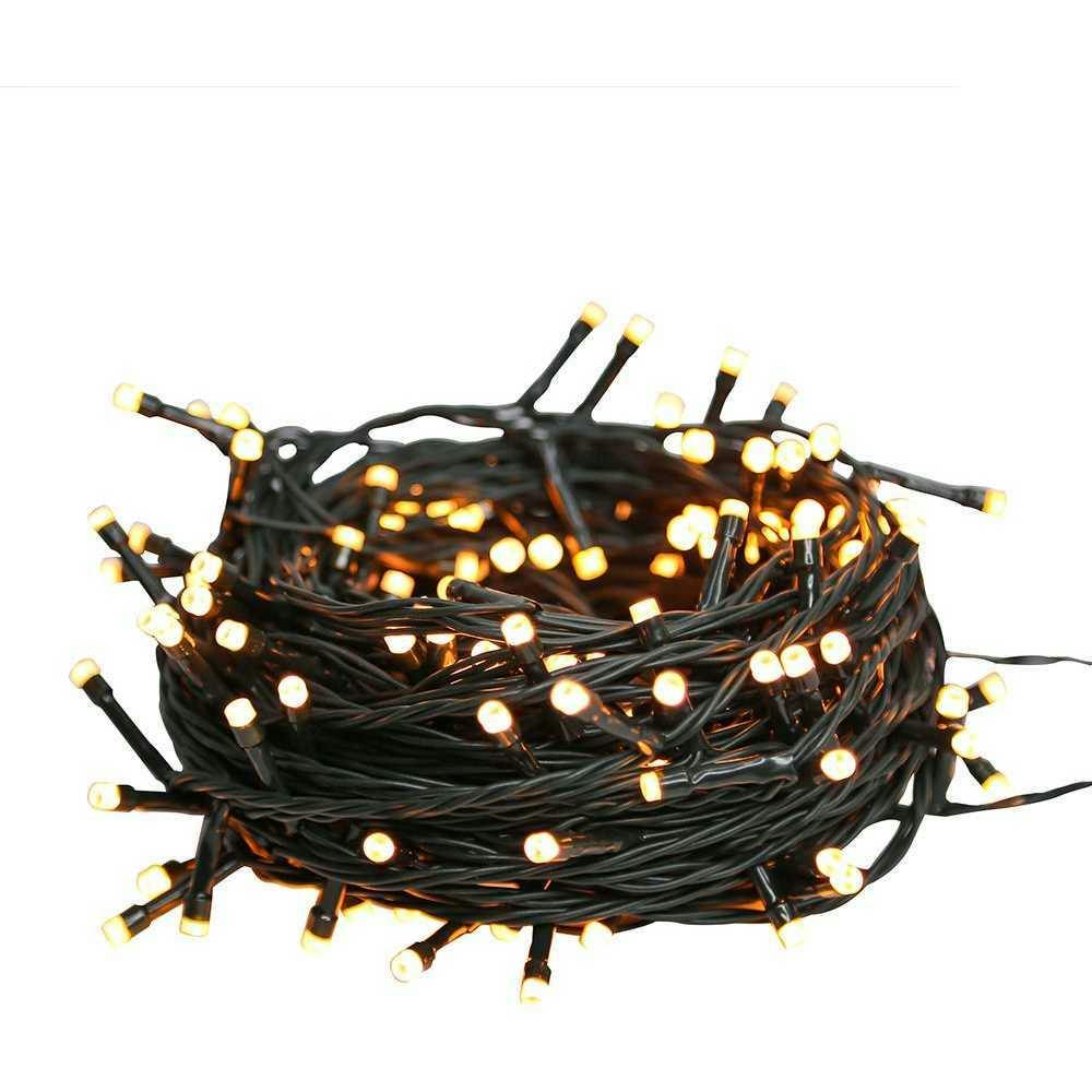 Versatile 480-Light Pure White/Warm White Temperature Changing LED Cluster Garland