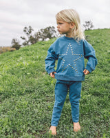 Playtime Knit Denim Set - Blue Jean