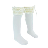 Ruffled Ribbon Long Socks