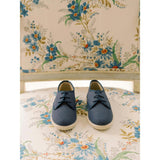 Navy Rowan Canvas Boy Lace Up Espadrille
