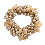 Beaded Bow Scrunchie Set