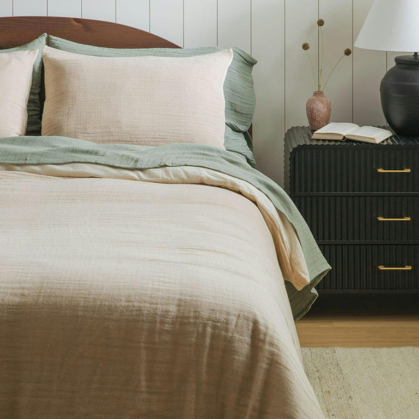 Sand Linen Duvet Cover, Beige