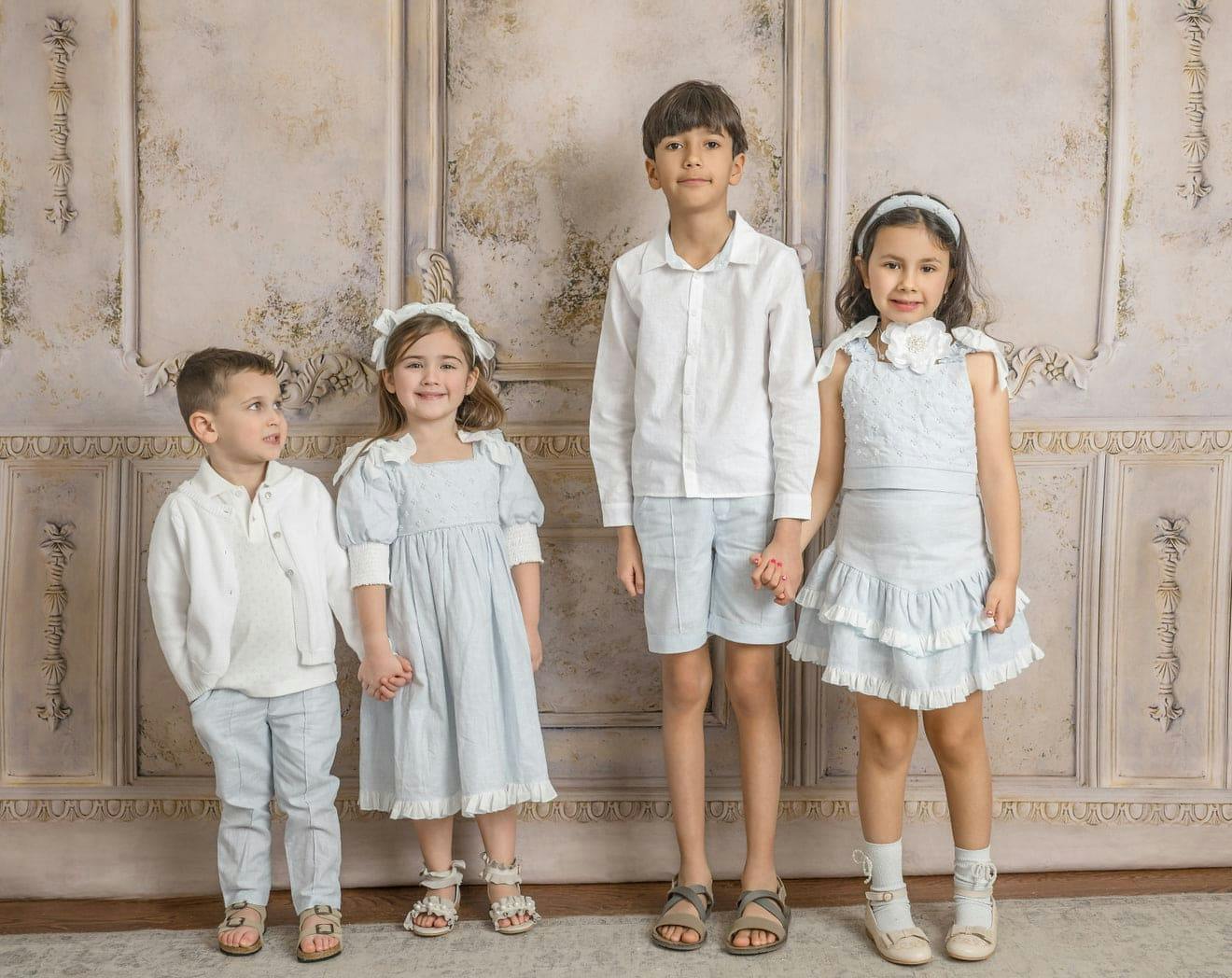 Charlotte Baby Blue Linen Dress