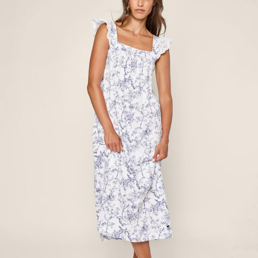 Women's Pima Clara Nightgown in Timeless Toile