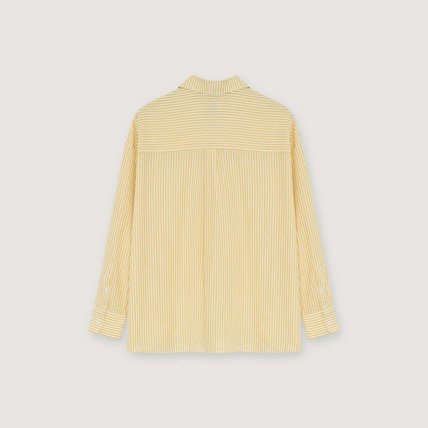 Alheli Woman Shirt  Mimosa Yellow Stripes