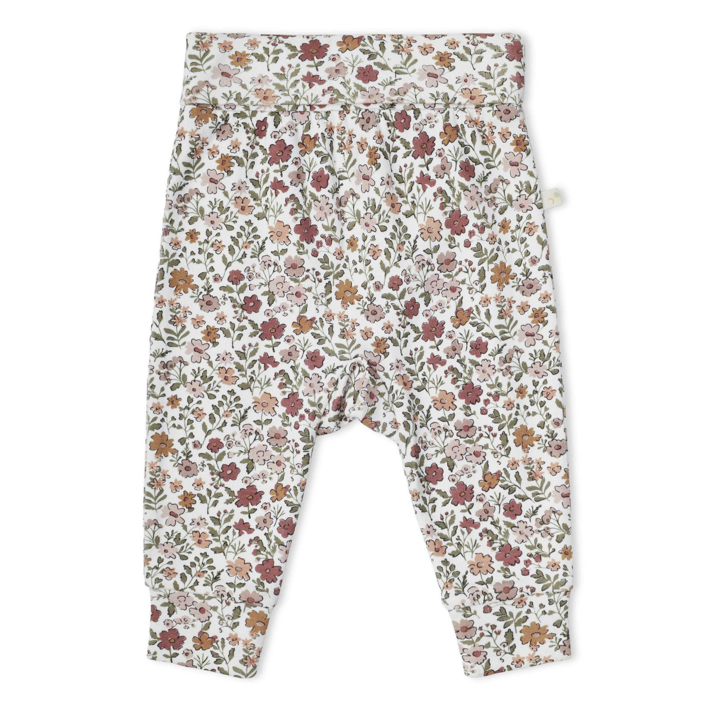Organic Bodysuit & Foldover Pants Set - Woodland Sprig