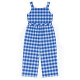 Plaid Seersucker Jumpsuit