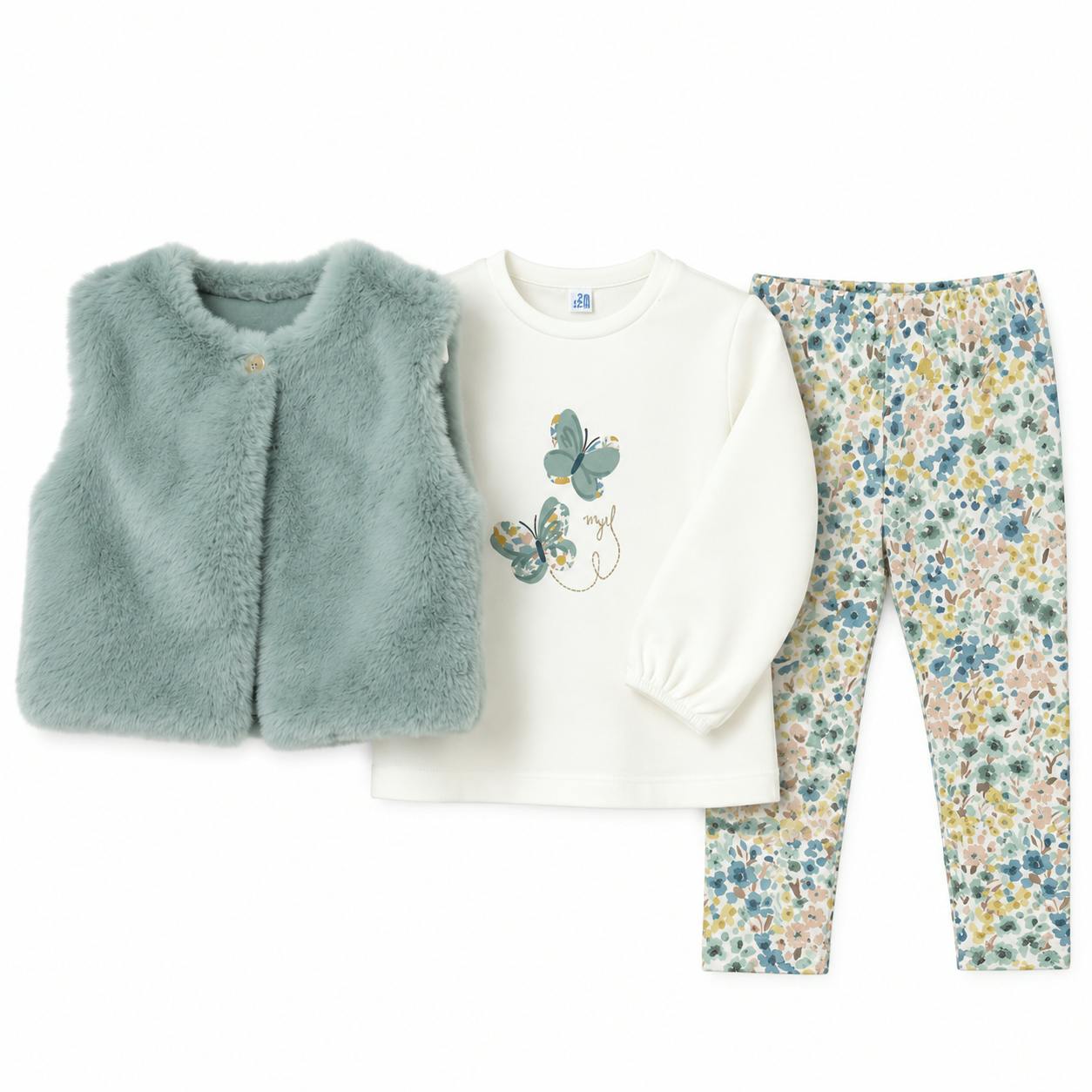 Anise Butterfly Vest Outfit Set
