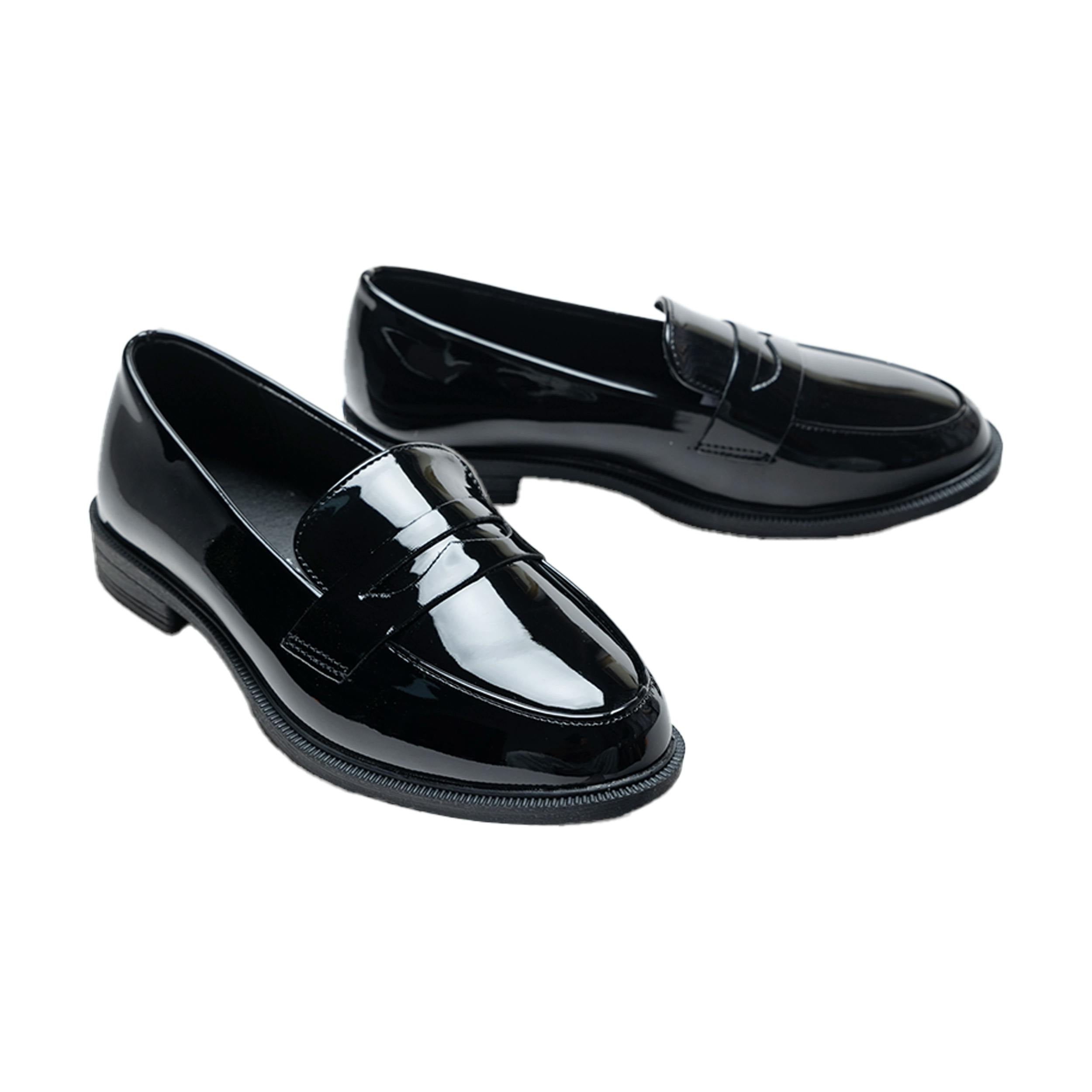 Black Patent Penny Loafers