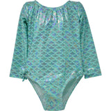 UPF 50+ Charlie L/S Rash Guard Swimsuit - Fairy Tale Scales