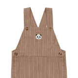 Jareth Overalls | Panda | Milk Chocolate Striped
