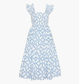 The Ellie Nap Dress - Blue Marigold Block