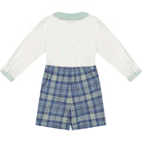 William Blue Tartan Dressy Set