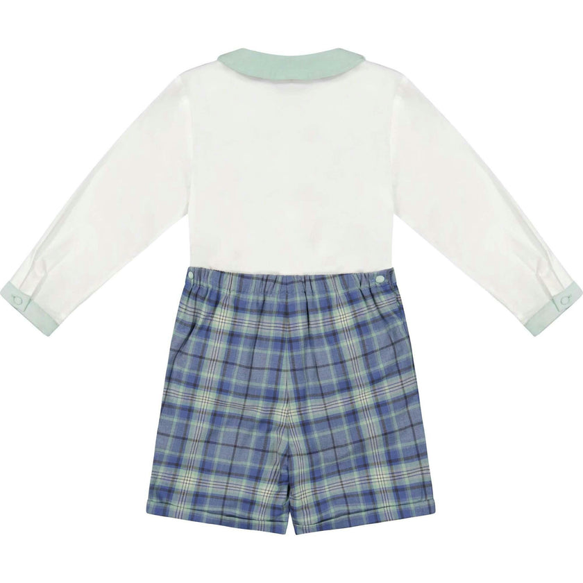 William Blue Tartan Dressy Set