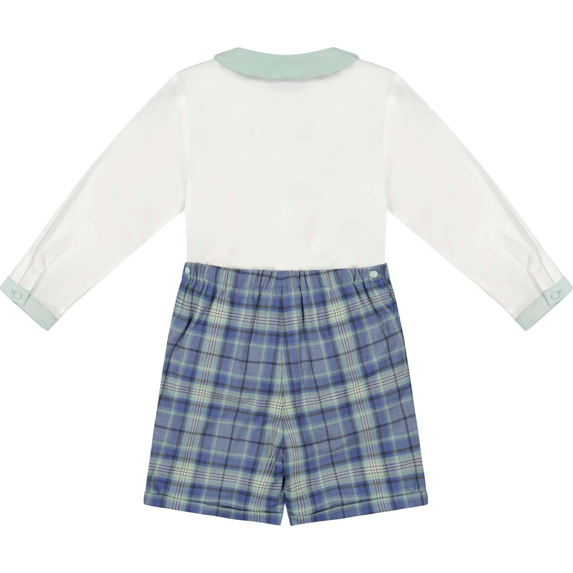 William Blue Tartan Dressy Set