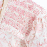 Women's Lizzie Shirt - Dallas Print (Pink)