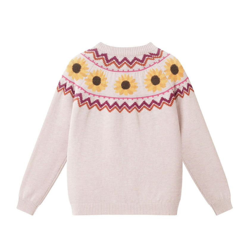 Kids Fair Isle Sweater W/Flare Legging Set