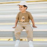 Bulldog Football Patch Short Sleeve T-Shirt
