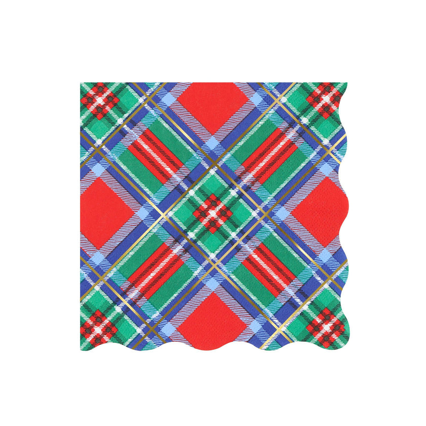 Plaid Mix Large Napkins