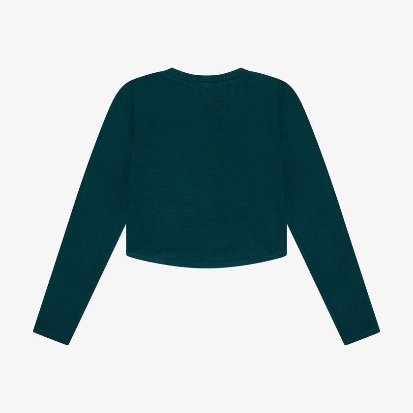 Tenly Rayon Rib Curved Hem L/S Top
