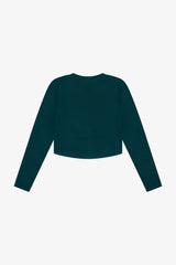 Tenly Rayon Rib Curved Hem L/S Top