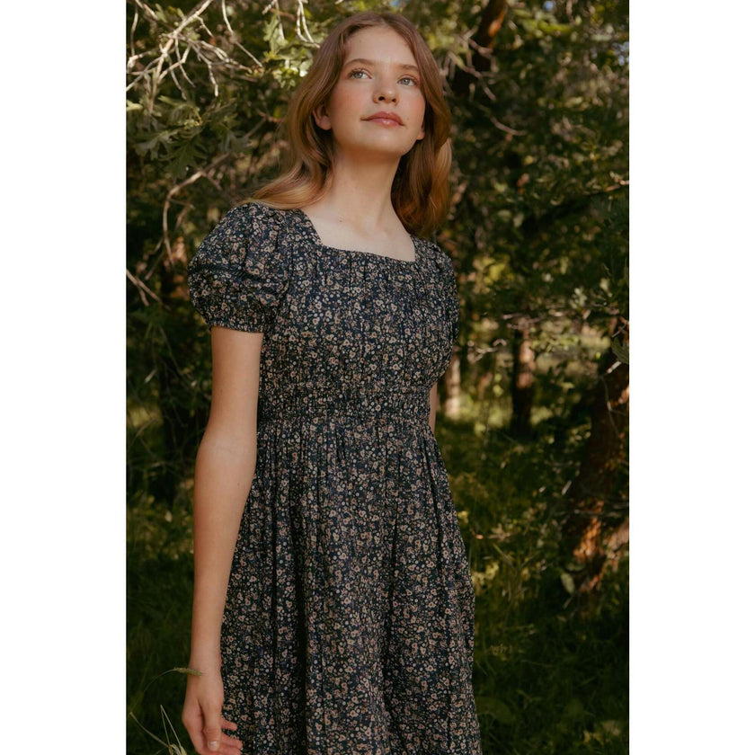 Mini Brooklyn Dress in Navy Dainty Floral