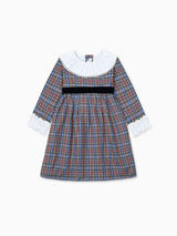 Blue Tartan Aurelia Girl Dress