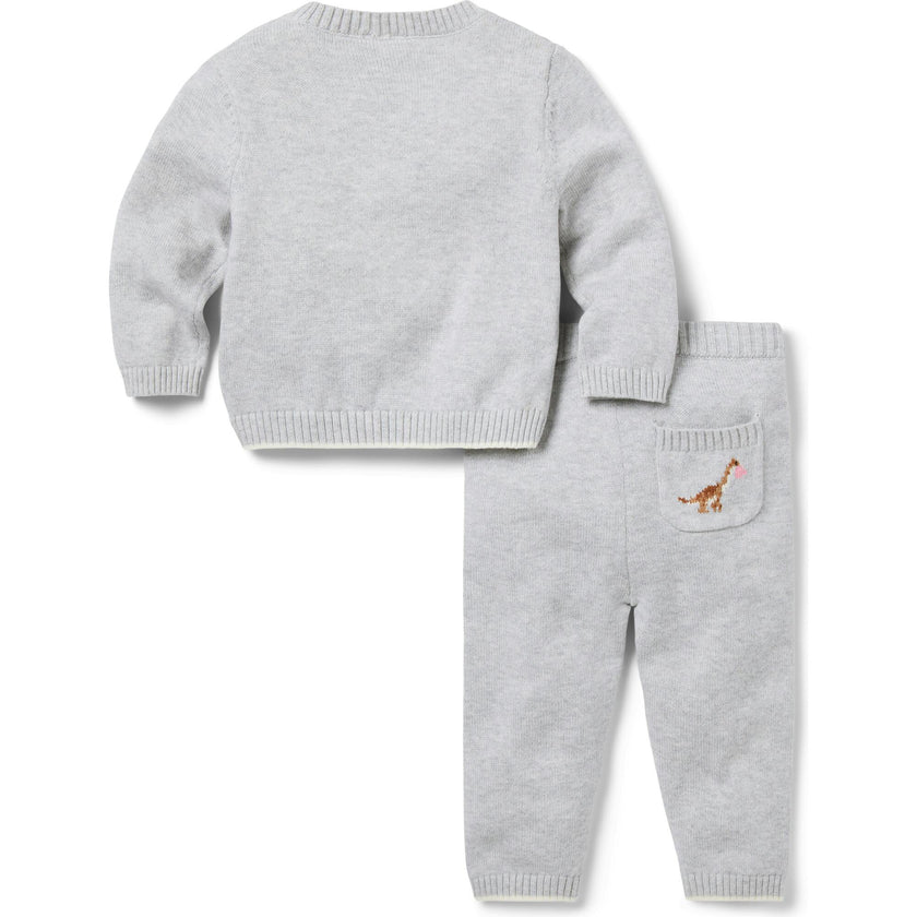 Baby Heart Matching Sweater Set