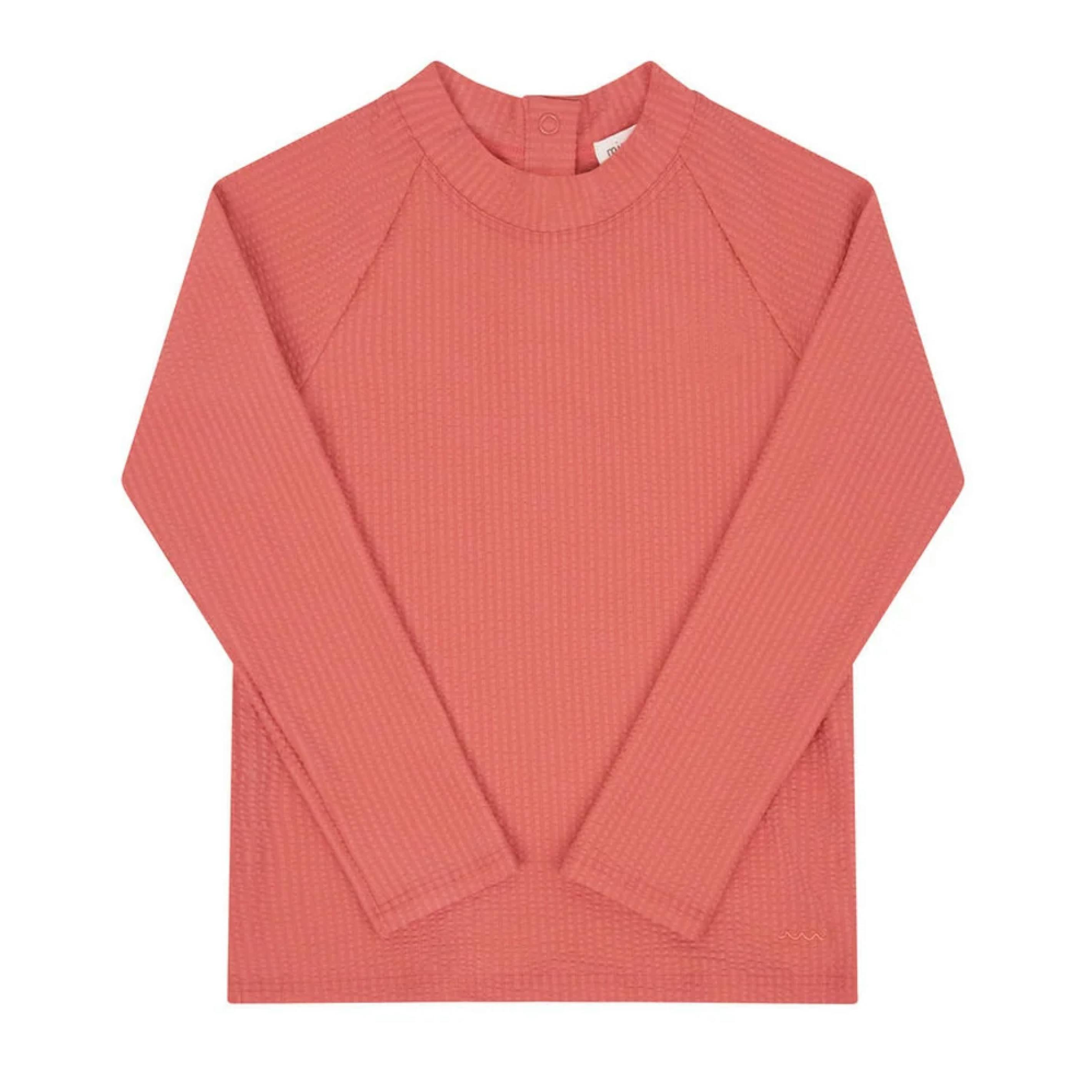 unisex sailor red seersucker rashguard