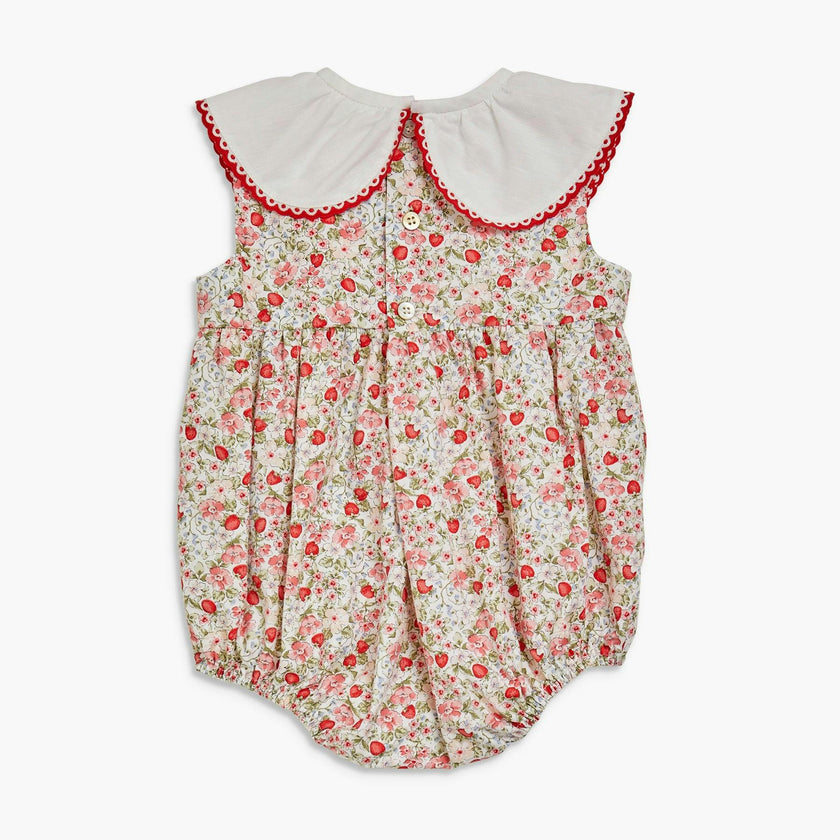 Laura Romper Strawberry Print