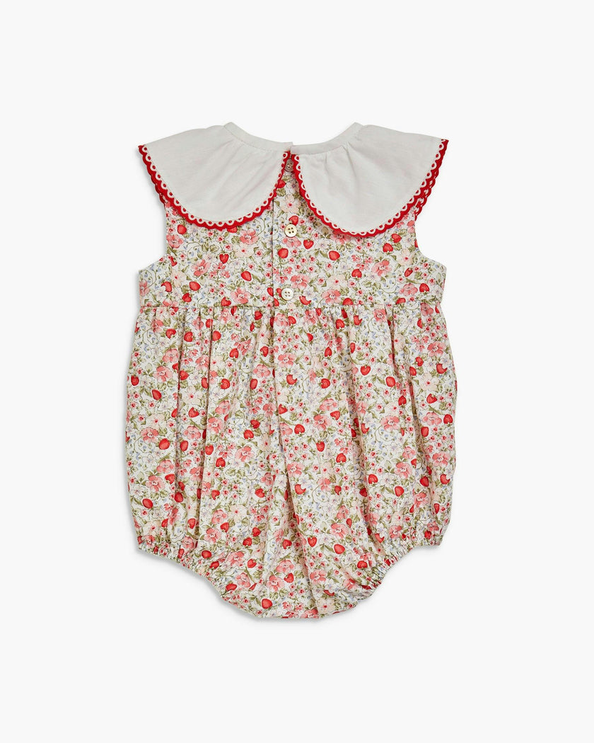 Laura Romper Strawberry Print