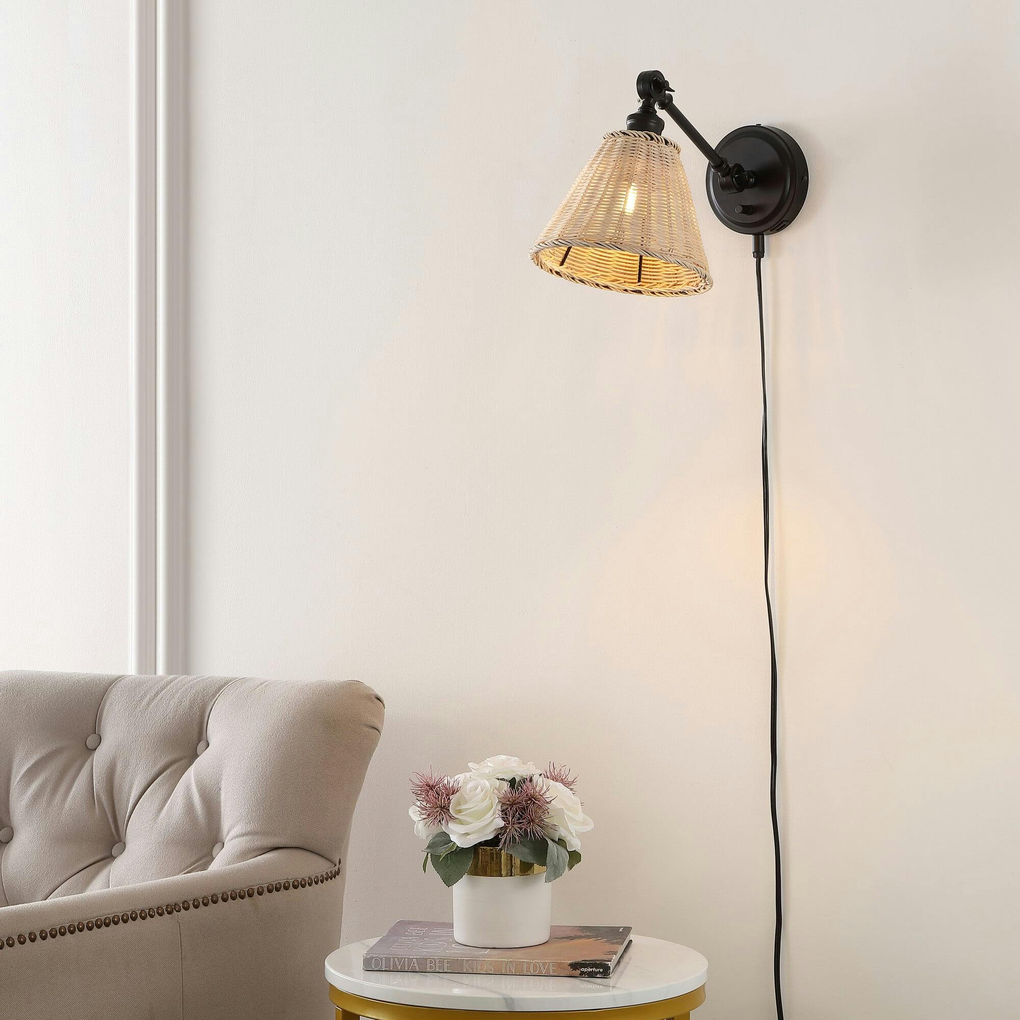 Oswynn Wall Sconces with USB Port