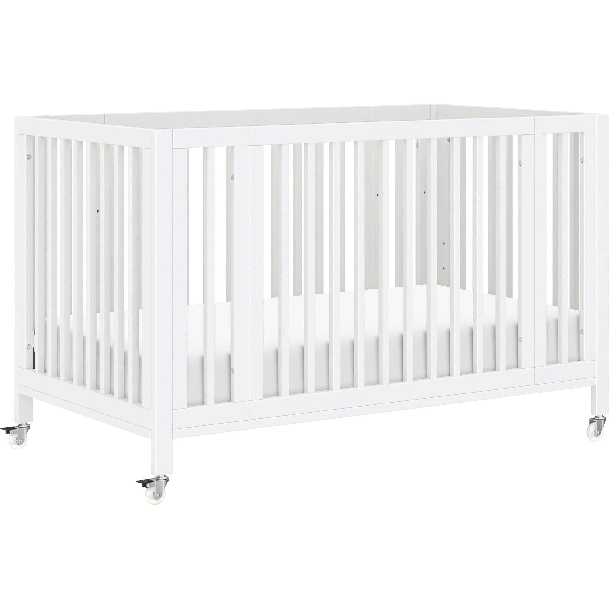 Rolli 9-in-1 Convertible All-Stages® Crib with Bassinet & Toddler Bed Conversion Kits in White