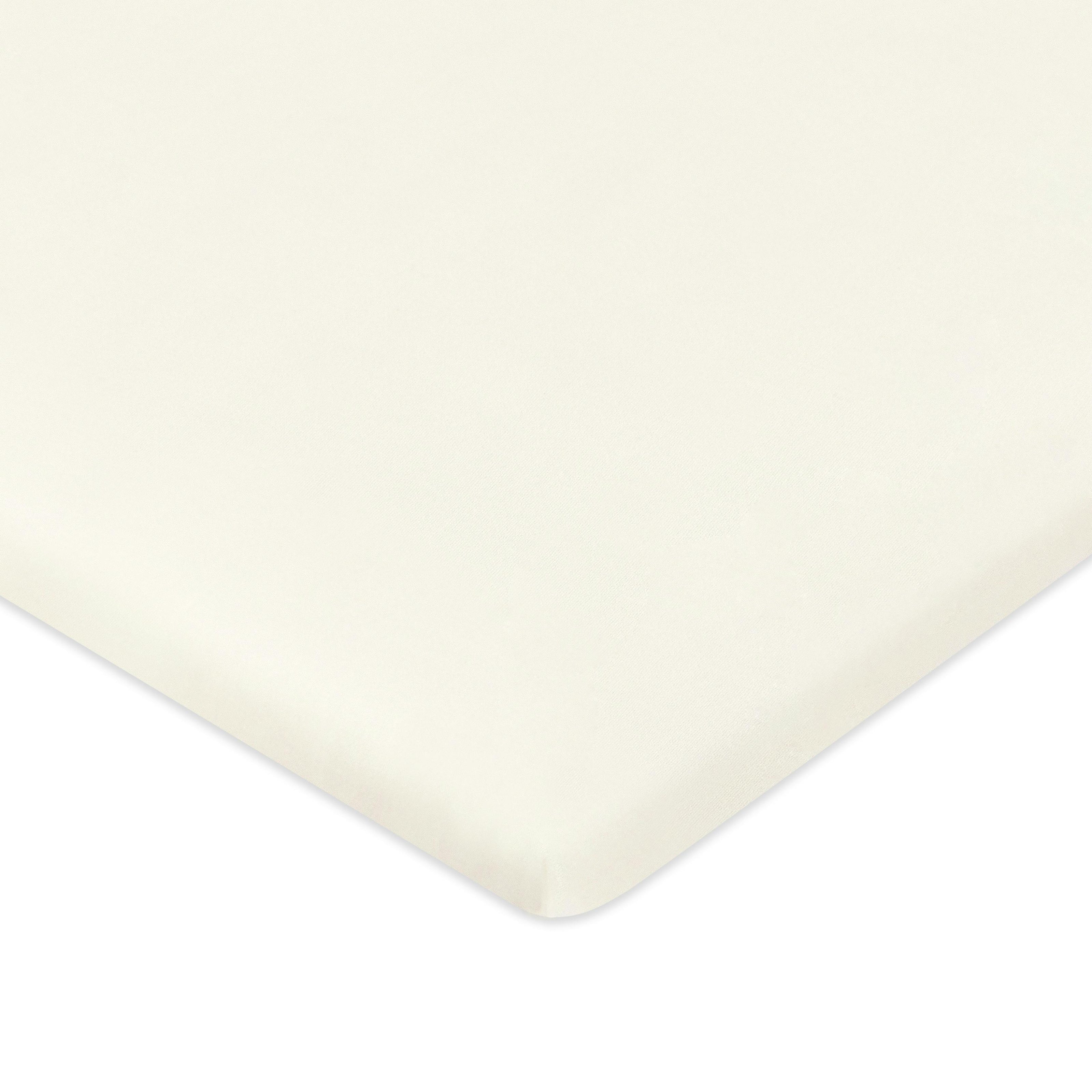 All-Stages Bassinet Sheet in GOTS Certified Organic Brushed Cotton in Ivory