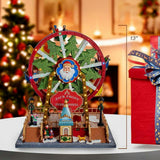 13-Inch Lighted Musical Christmas Ferris Wheel with Motion