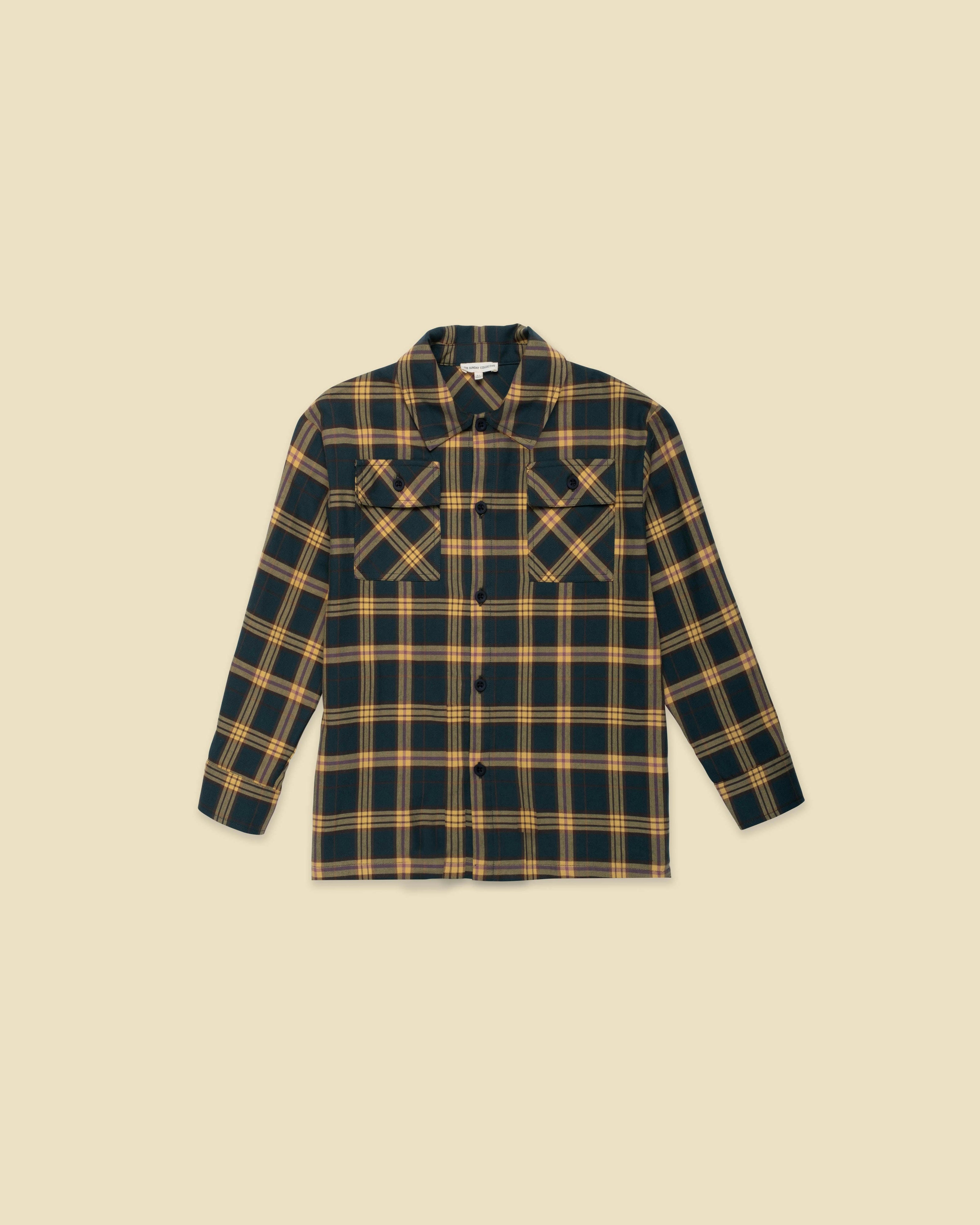 Flannel Overshirt in Tempo Plaid