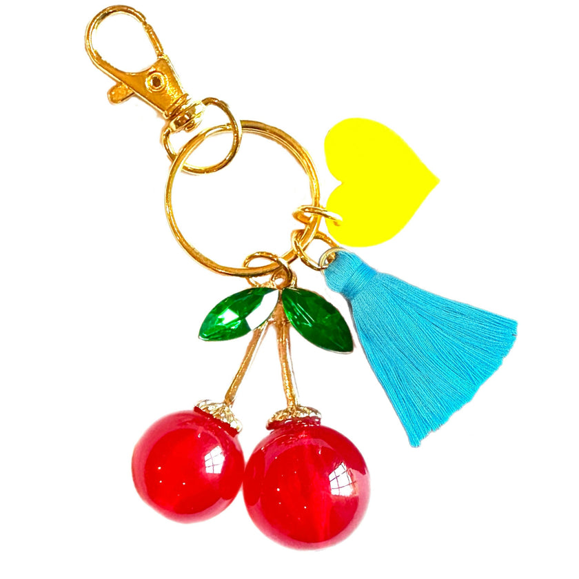 CHERRY BAG / KEY CHARM
