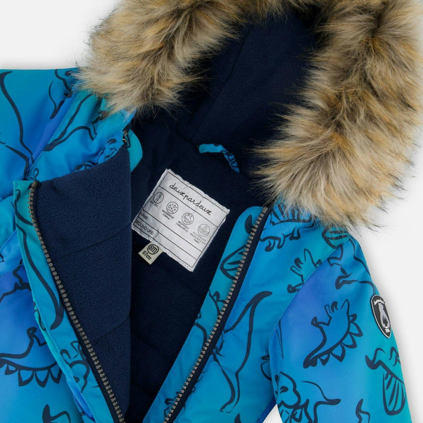 One-Piece Baby Play Snowsuit Designed for Car Seat