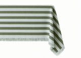 Lido Stripe Tablecloth in Oliva