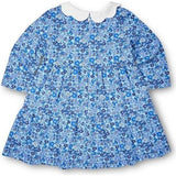 Floral Print Knit Dress With Flower