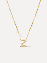 Gold Initial Necklace - Letter Necklace